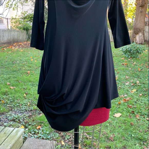 Simpli Black Asymmetrical Dress - Picture 5 of 12